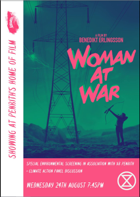 WOMAN AT WAR is being screened by Penrith Alhambra on Wednesday 24th August at 7:45pm