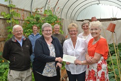 Appleby Edibles receive grant cheque from Eden Housing Association